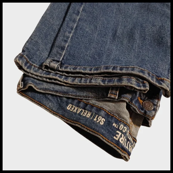 Vintage Levi's 561 TALL Men's Straight Jeans - Picture 3 of 6